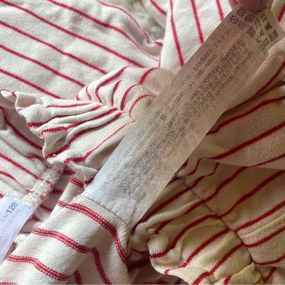 Zara | Red and White Striped Kids Pants | 8 - Picture 9 of 10